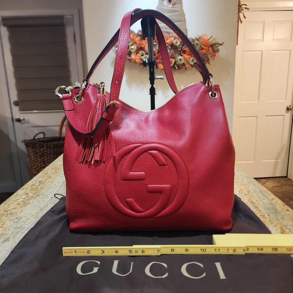 Gucci style id 408825 soho hobo bag with dust bag and removable strap